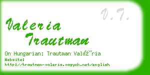 valeria trautman business card